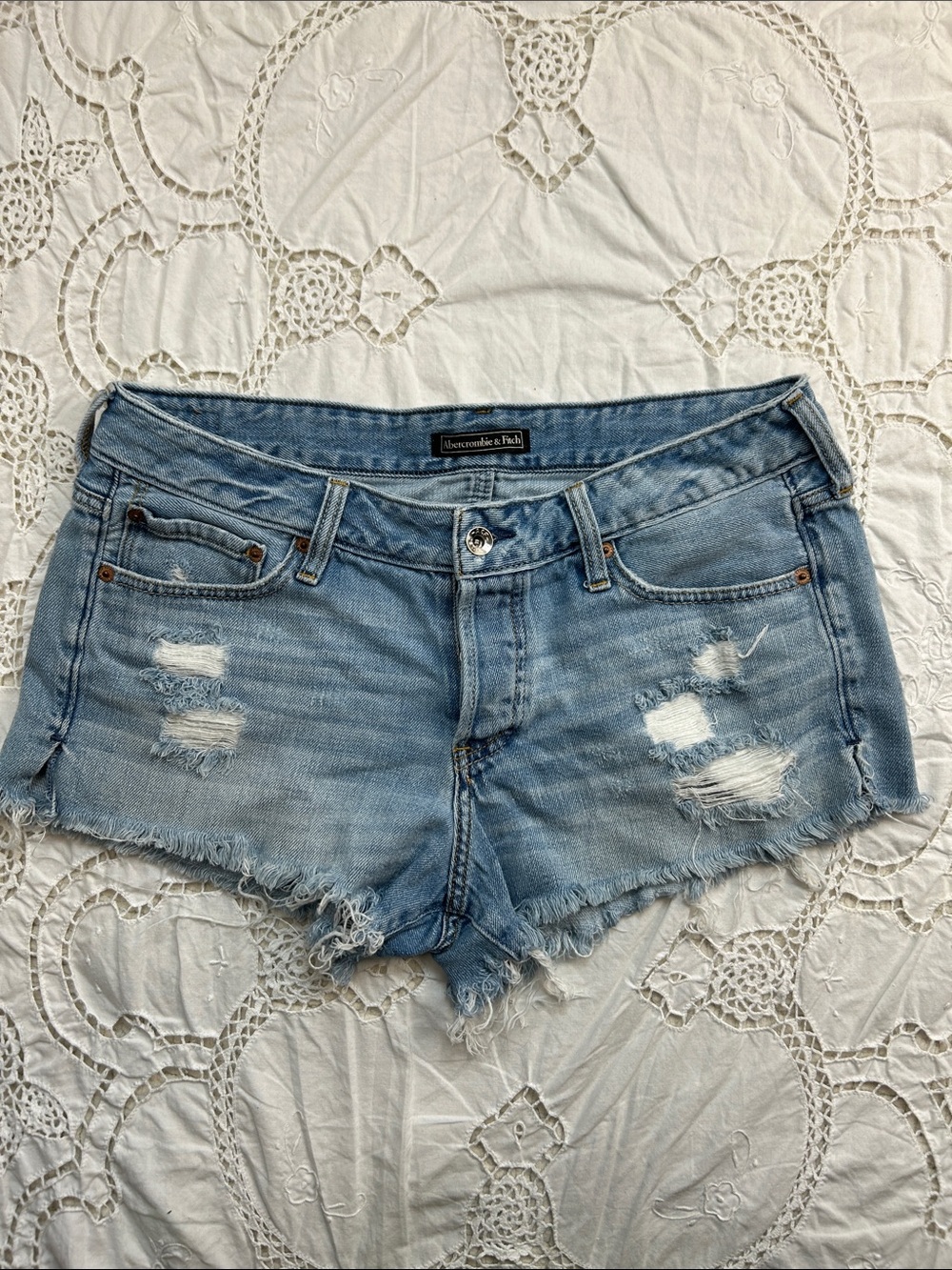 Vintage Abercrombie & Fitch Short Cut Off Jean Shorts 30